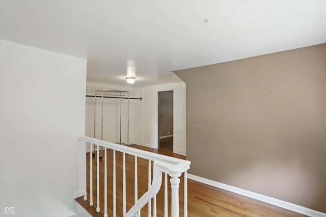 2905 N Warman Ave, Indianapolis, IN 46222 - hall with wood finished floors and baseboards