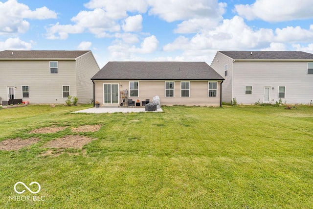 123 Campus Ln, Greenwood, IN 46143 - back of house with a patio area and a yard