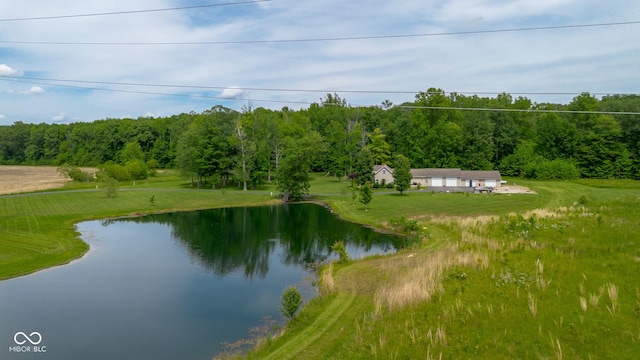 12383 S 25 W, Columbus, IN 47201 - water view with a heavily wooded area