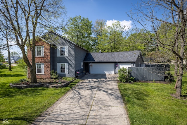 1052 Barley Cir, Carmel, IN 46032 - traditional home with an attached garage, concrete driveway, and brick siding