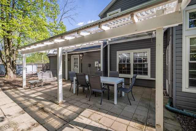1052 Barley Cir, Carmel, IN 46032 - view of patio with a pergola and outdoor dining space