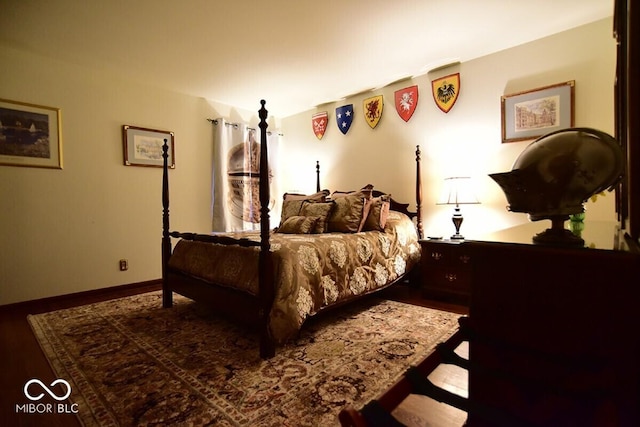 6412 Fall Creek Rd, Indianapolis, IN 46220 - bedroom featuring wood finished floors