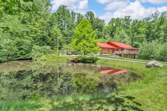 2780 W Grizzly Trl, Martinsville, IN 46151 - view of yard with a water view and a wooded view