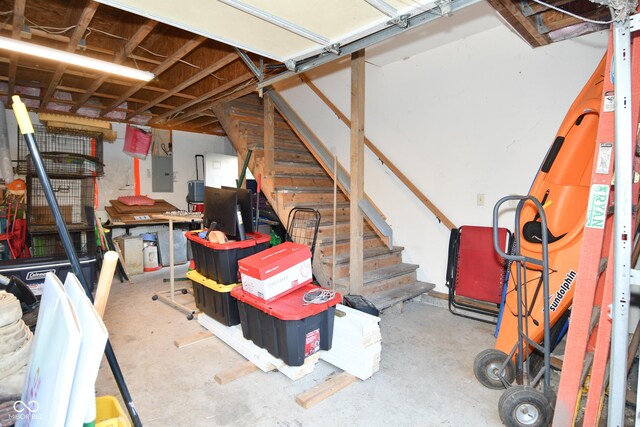 2780 W Grizzly Trl, Martinsville, IN 46151 - basement with electric panel and stairs