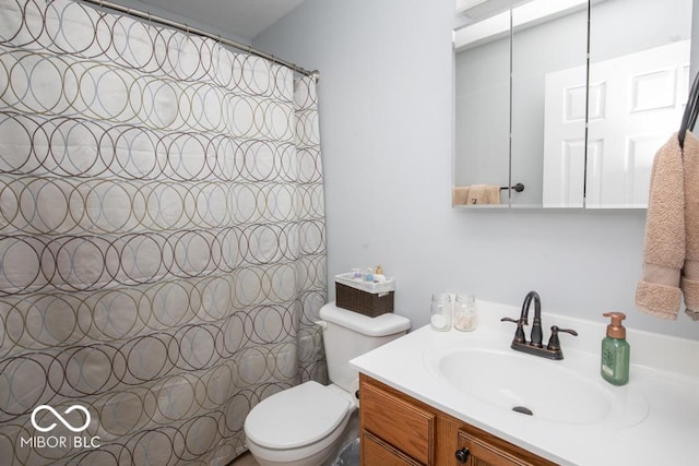 495 Persimmon Dr, North Vernon, IN 47265 - full bathroom featuring vanity and toilet