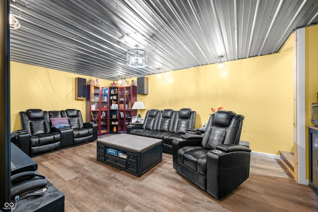 5730 S 50 W, Trafalgar, IN 46181 - cinema room with wood finished floors