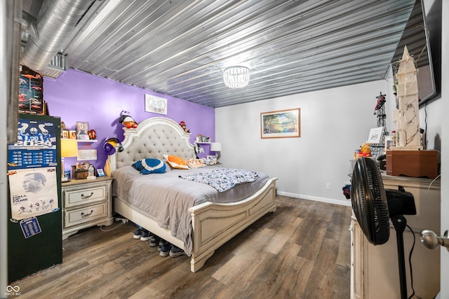 5730 S 50 W, Trafalgar, IN 46181 - bedroom with wood finished floors and baseboards