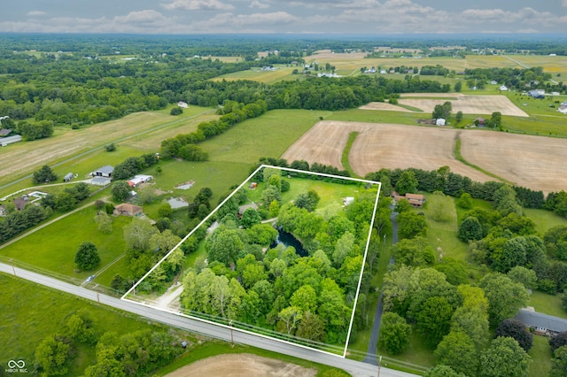 5730 S 50 W, Trafalgar, IN 46181 - view of rural area with property boundaries highlighted