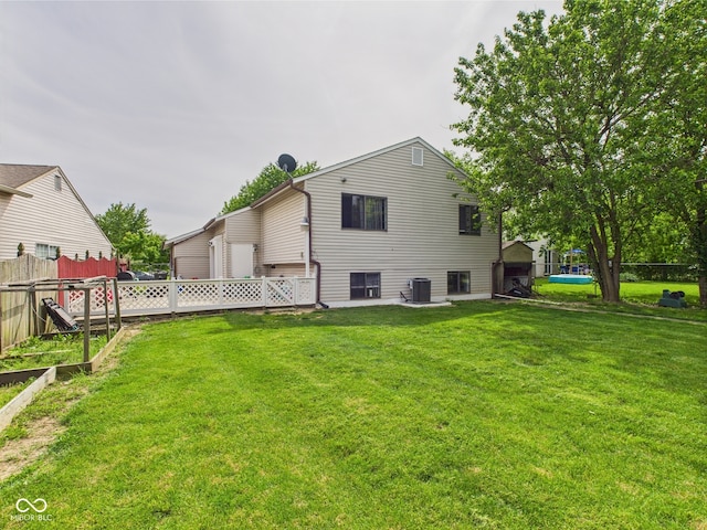 3223 Keystone Lakes Way, Indianapolis, IN 46237 - rear view of house with cooling unit