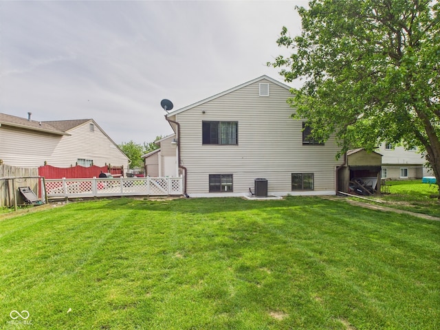 3223 Keystone Lakes Way, Indianapolis, IN 46237 - back of property with cooling unit