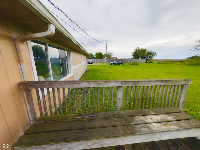 2612 E Michigantown Rd, Frankfort, IN 46041 - deck featuring a lawn