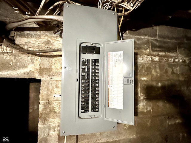 106 S Hancock St, Waynetown, IN 47990 - utility room with electric panel