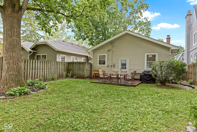 5259 Broadway St, Indianapolis, IN 46220 - back of house with a patio area