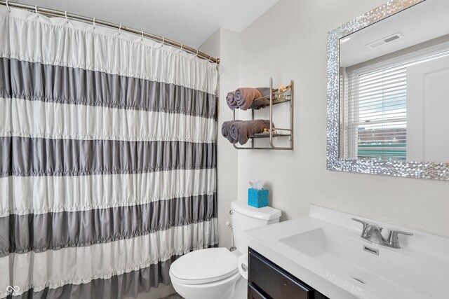 350 N Meridian St Unit 705, Indianapolis, IN 46204 - bathroom featuring vanity and toilet