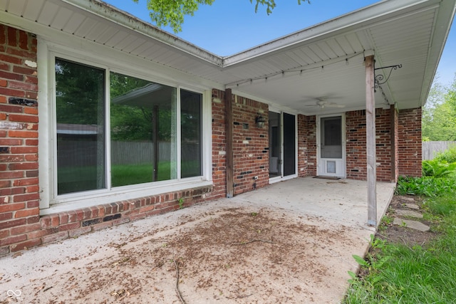 4904 N Tillotson Ave, Muncie, IN 47304 - view of patio featuring ceiling fan