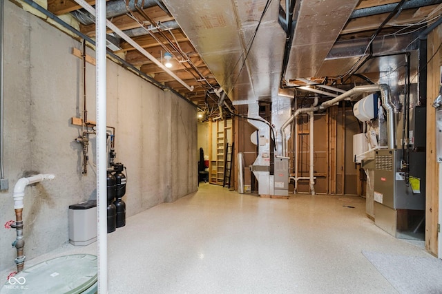 8301 Reef Ct, Indianapolis, IN 46236 - unfinished below grade area with heating unit