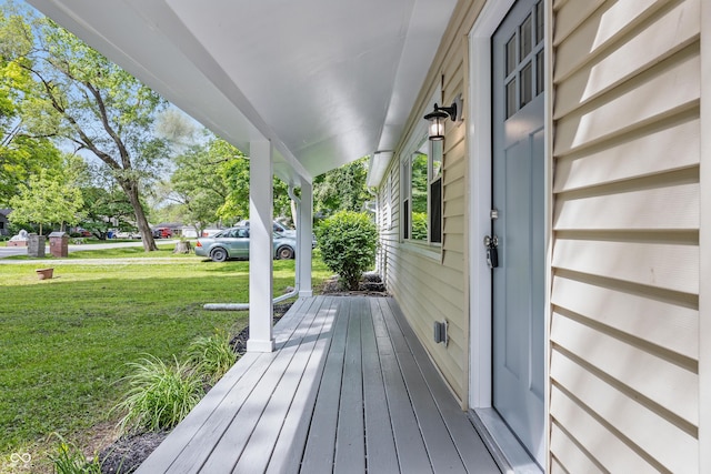 420 Vista Dr, Carmel, IN 46280 - porch featuring a yard