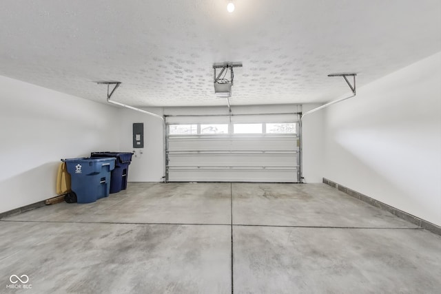 13050 Grand Vue Dr, Carmel, IN 46032 - garage with electric panel and a garage door opener
