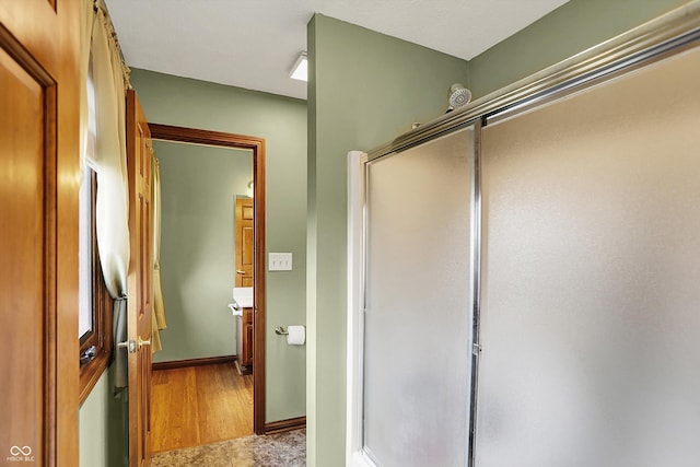1850 Longest Dr, Franklin, IN 46131 - bathroom with vanity and a shower with shower door