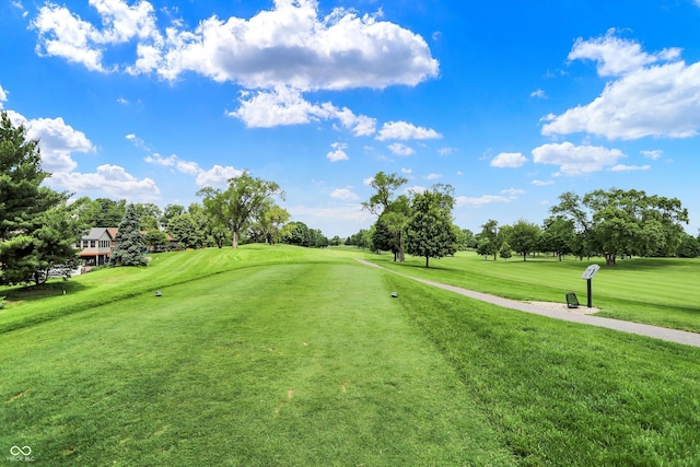 1850 Longest Dr, Franklin, IN 46131 - view of community featuring view of golf course, a lawn, and view of scattered trees