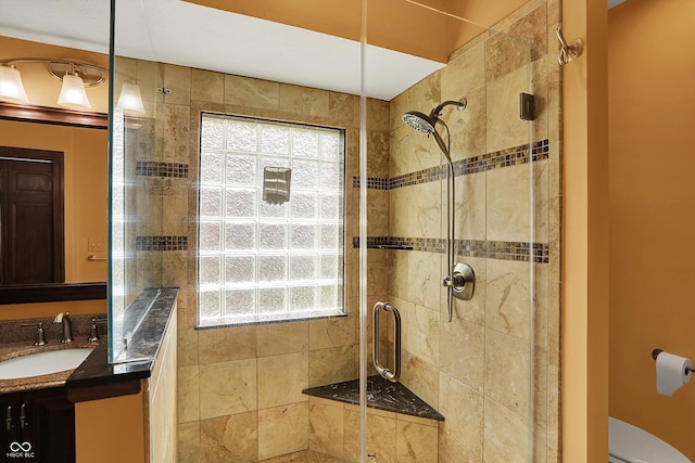 1850 Longest Dr, Franklin, IN 46131 - bathroom featuring a shower stall, toilet, and vanity