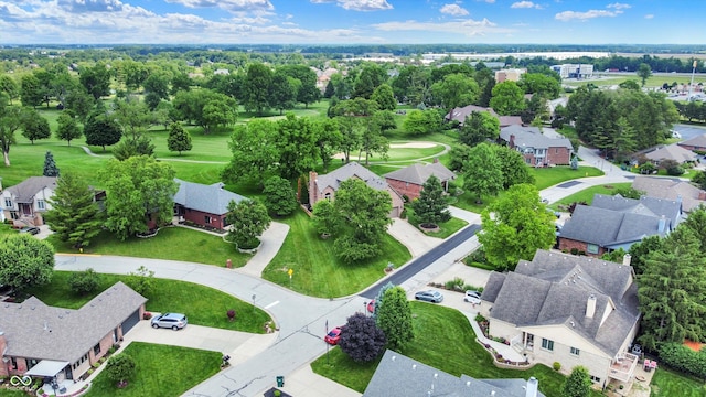 1850 Longest Dr, Franklin, IN 46131 - aerial perspective of suburban area featuring a golf club