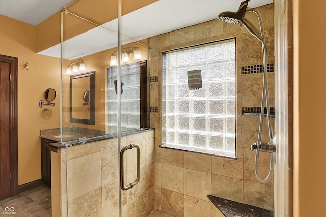 1850 Longest Dr, Franklin, IN 46131 - bathroom featuring a shower stall and vanity