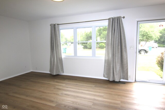 1021 Harney Dr, Lebanon, IN 46052 - spare room featuring healthy amount of natural light, wood finished floors, and baseboards