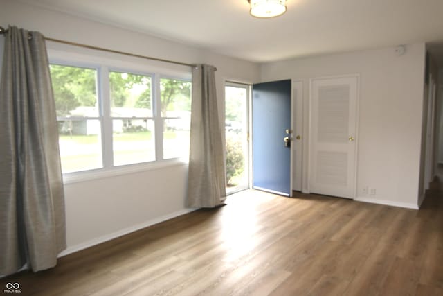 1021 Harney Dr, Lebanon, IN 46052 - empty room with baseboards and light wood-style floors