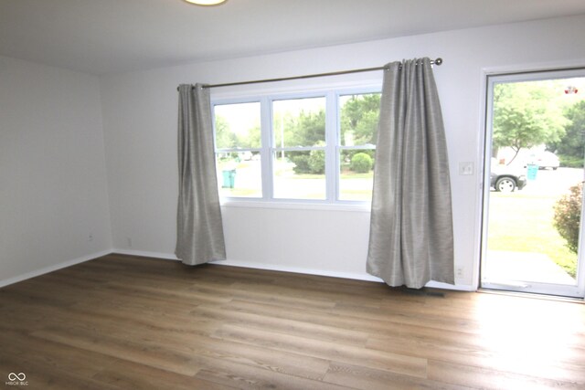 1021 Harney Dr, Lebanon, IN 46052 - empty room with light wood-type flooring and baseboards