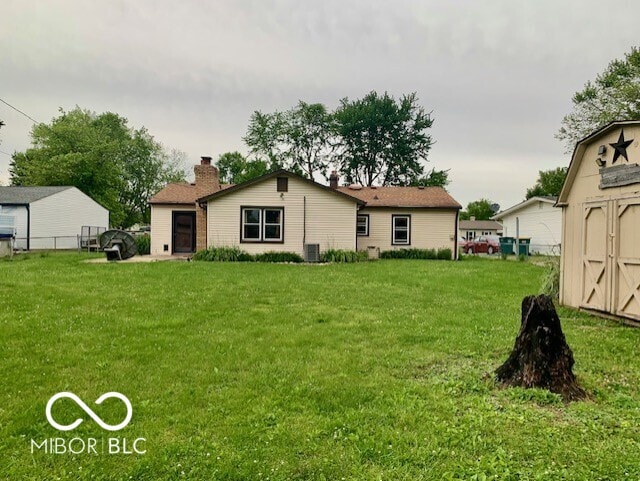 1998 Crescent St, Franklin, IN 46131 - back of property featuring central AC unit