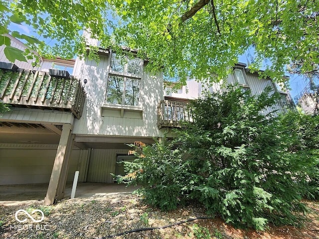 70 Lookout Ridge Dr, Columbus, IN 47201 - back of house featuring a balcony