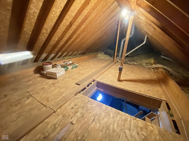12231 Valley View Cir, Indianapolis, IN 46229 - view of unfinished attic