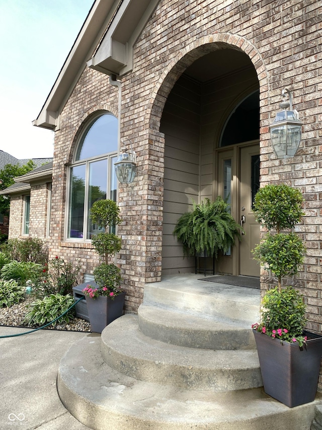 12231 Valley View Cir, Indianapolis, IN 46229 - entrance to property featuring brick siding