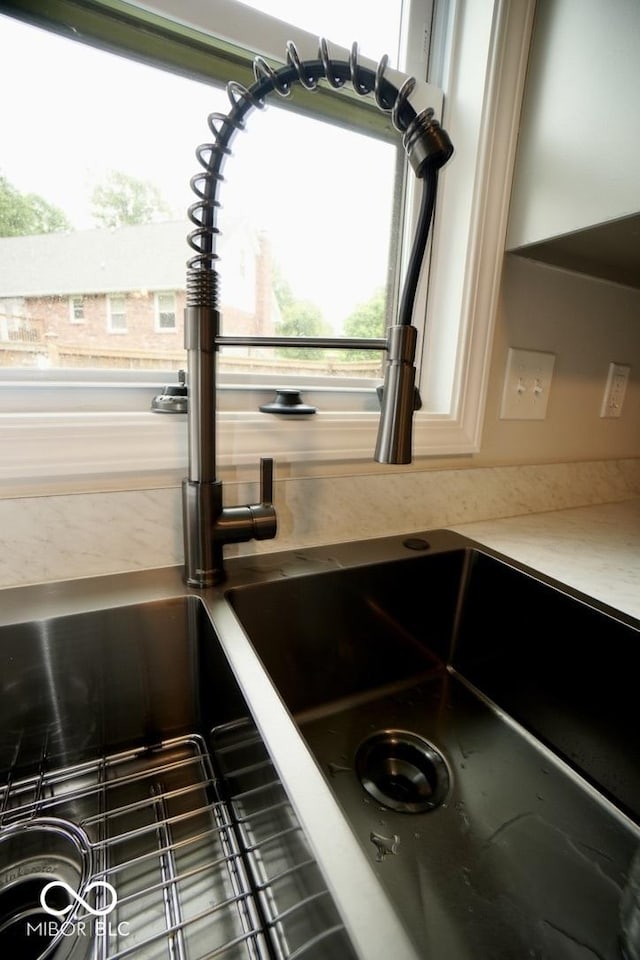 5331 Birch Ln, Greenwood, IN 46143 - kitchen view of a sink and light countertops