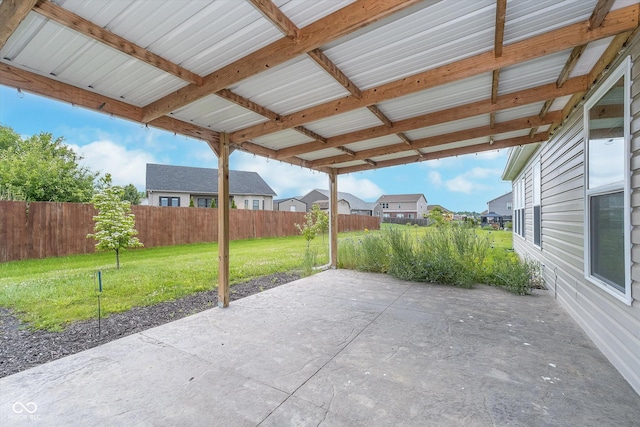107 Elliott Ave, Trafalgar, IN 46181 - view of patio / terrace with a residential view