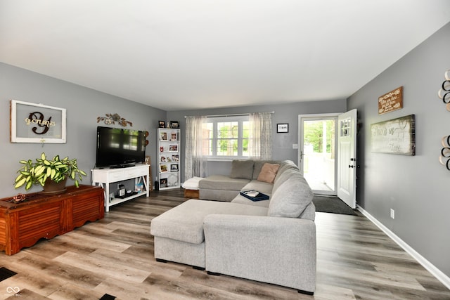 5190 N State Road 213, Windfall, IN 46076 - living area with wood finished floors and baseboards