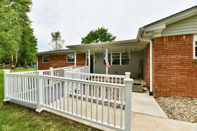 5190 N State Road 213, Windfall, IN 46076 - view of front of home with covered porch and brick siding