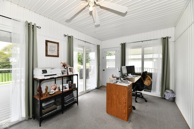 5190 N State Road 213, Windfall, IN 46076 - office with a ceiling fan