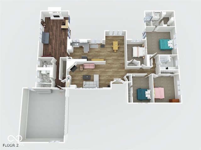 601 Woodbine, Terre Haute, IN 47803 - property floor plan