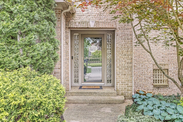 10697 Woodmont Ln, Fishers, IN 46037 - view of exterior entry featuring brick siding