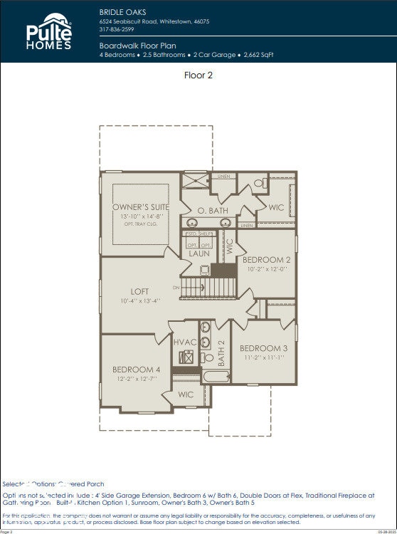 6761 Seabiscuit Rd, Whitestown, IN 46075 - view of floor plan / room layout
