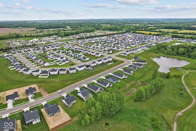 7051 E Bean Blossom Dr, Camby, IN 46113 - aerial perspective of suburban area featuring a large body of water