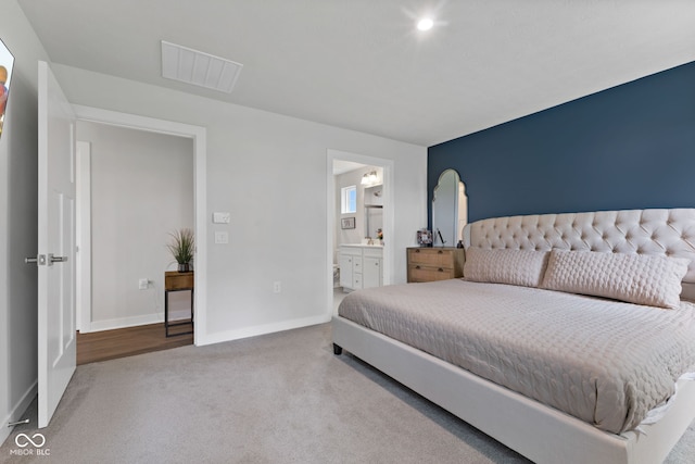 7051 E Bean Blossom Dr, Camby, IN 46113 - bedroom featuring carpet, baseboards, and connected bathroom