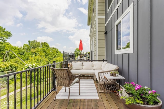 16072 Barringer Ct, Westfield, IN 46074 - balcony featuring an outdoor hangout area