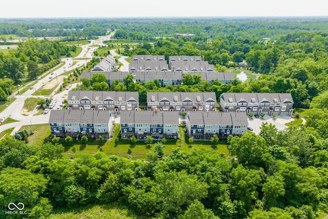 16072 Barringer Ct, Westfield, IN 46074 - aerial perspective of suburban area with a heavily wooded area