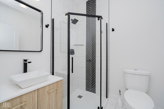 2909 E Michigan St, Indianapolis, IN 46201 - bathroom with toilet, vanity, and a stall shower
