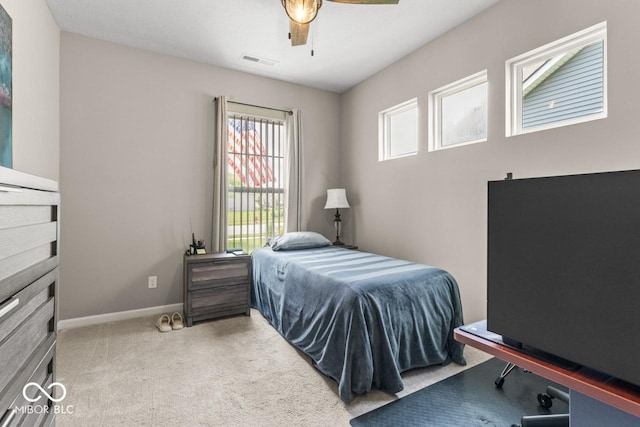 104 Perlican Dr, Cicero, IN 46034 - bedroom featuring carpet flooring, baseboards, and a ceiling fan