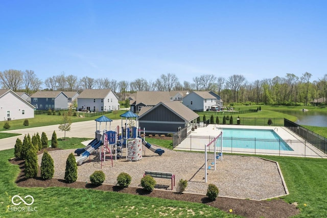 104 Perlican Dr, Cicero, IN 46034 - communal playground featuring a residential view