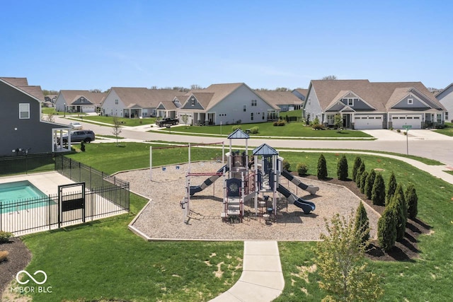 104 Perlican Dr, Cicero, IN 46034 - communal playground featuring a residential view